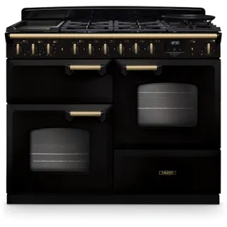 Piano de cuisson mixte FALCON NGC TAB MIX 110 CM NOIR LAITON ANTIQUE