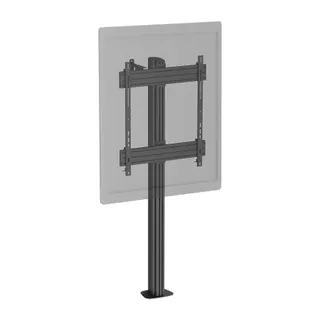 Pied TV KIMEX pour écran TV 60"-100", à visser, noir