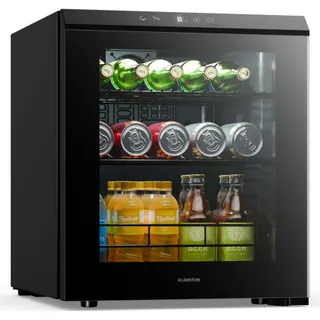 Mini réfrigérateur KLARSTEIN Bevora 52cm 46L Frigo Porte Vitrée Noir