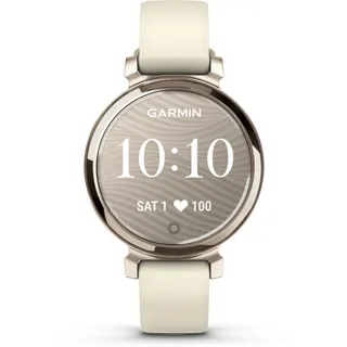 Montre connectée GARMIN Lily 2 Cream Gold bracelet blanc coco
