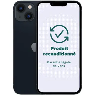 Smartphone APPLE iPhone 13 5G 128Go Noir Bon État - Reconditionné