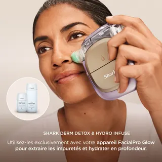 Coffret soin du visage SHARK de soins FacialPro Glow : exfoliant