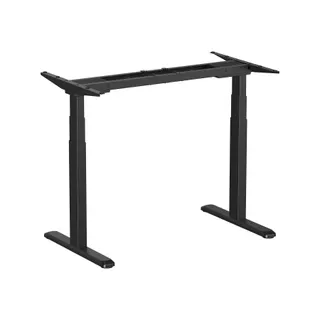 Bureau ergonomique KIMEX Pied de bureau motorisé 2 moteurs, Noir