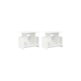 Meuble TV HELLOSHOP26 Lot de 2 meubles TV modernes avec rangem