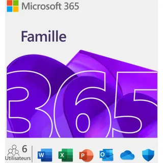 Logiciel de bureautique MICROSOFT M365 Famille avec IA Copilot
