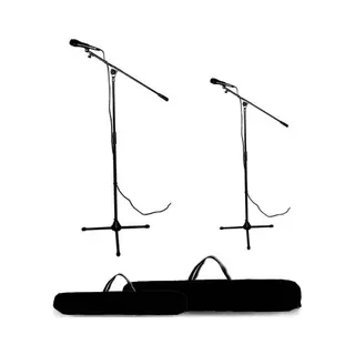 KOOL SOUND Kit 2 Micros, pieds avec perche et sac