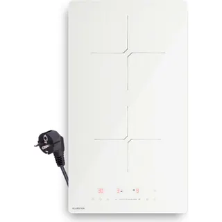 Domino induction KLARSTEIN 2 zones 3500 W 30 cm Blanc PowerGlide