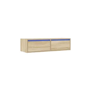 Meuble TV HELLOSHOP26 Meuble TV avec éclairage LED design mode