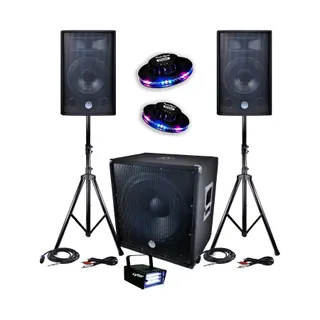 Pack sono BM SONIC BMS-1812 SUB 46cm 2 enceintes 30cm + Câb