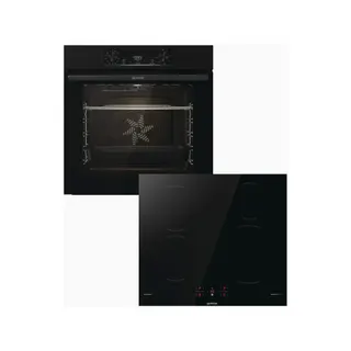 Four encastrable GORENJE BOP6737E02BK + Table Induction GI601FMC - Pyrolyse - Chaleur pulsée - Porte froide