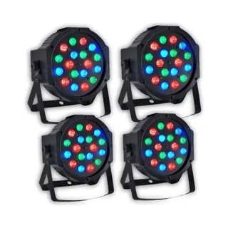 Jeu de lumières PUR LIGHT Pack 4 Projecteurs DJ Light Animation Di