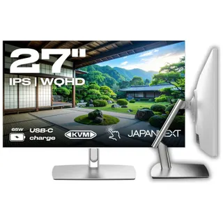 Ecran PC JAPANNEXT Ecran Tactile 27" IPS WQHD Bras Blanc