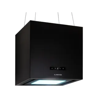 Hotte décorative îlot KLARSTEIN Kronleuchter îlot 595m³/h LED WIFI noir
