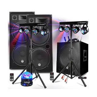 Pack sono BM SONIC Pack SONO 3200W Dj MEGA BASSES - Subwoof