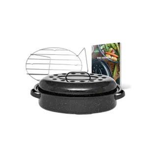 Cocotte GRANITEWARE Cocotte ovale en acier émaillé, Roaster