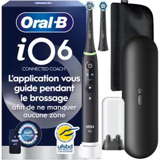 Brosse à dents électrique ORAL-B iO6 Noire Luxe Edition