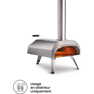 Four à pizza bois OONI Karu 12 inox multicombustible pizza 30 cm préchauffage 20 min, de 110 à 500°C