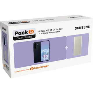 Smartphone SAMSUNG Galaxy A57 5G 128Go Bleu + Batterie externe 25W