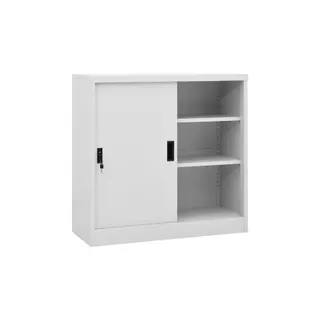 Armoire HELLOSHOP26 Armoire de bureau porte coulissante 90 x