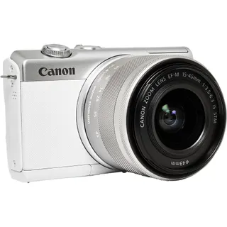 Appareil photo Hybride CANON EOS M200 Blanc + EF-M 15-45mm IS STM Reconditionné