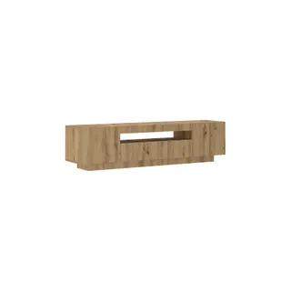 Meuble TV HELLOSHOP26 Meuble TV flottant moderne avec lumières