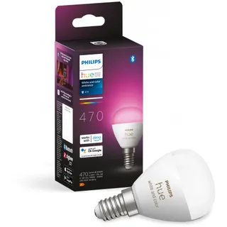 Ampoule LED connectée PHILIPS HUE W&C E14 Luster 5.1W