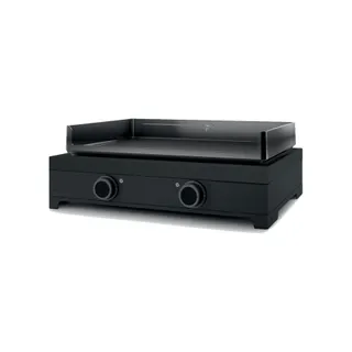 Plancha électrique FORGE ADOUR Modern E 60 A N noir 2 brûleurs à poser 65.5x39.5 cm