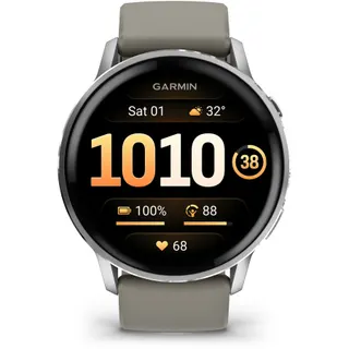 Montre sport GARMIN Venu 4 Sport et santé GPS AMOLED BT Wi-Fi 45 mm Gris / Gris