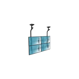 Support mural TV KIMEX Support Plafond mur d'images 4 TV 45-55"
