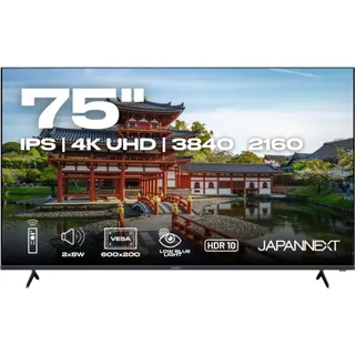 JAPANNEXT Ecran PC Grand Format 75" IPS 4K