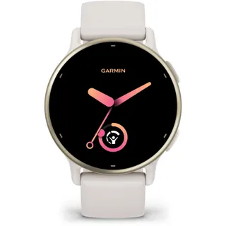 Montre sport GARMIN Vivoactive 5 Forme et santé GPS AMOLED Ivoire / bracelet silicone