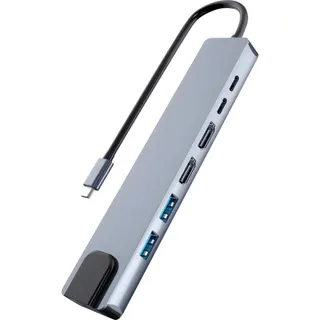 Hub USB C TNB HUBALU7DUAL