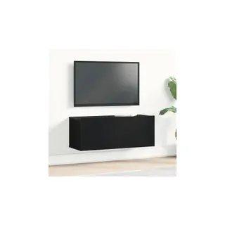 Meuble TV HELLOSHOP26 Meuble TV moderne épuré 80 x 30 x 30 cm