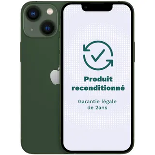 Smartphone APPLE iPhone 13 Vert 256Go Excellent État avec Batterie Neuve - Reconditionné