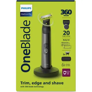 Tondeuse multi usages PHILIPS OneBlade QP6652/61, molette réglable, 20 hauteurs de coupe, précision 0,4 mm, autonomie 120 mn
