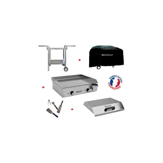 Plancha électrique PLANCHAELEC Pack NEO E530 + Chariot + accessoires