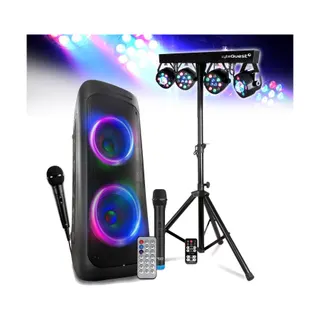 Pack sono BM SONIC Pack SONO DJ 1000W Lumineuse Lecteur CD,