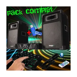 Pack sono IBIZA Pack sono 480W+table de mix BT+2 HP+clé