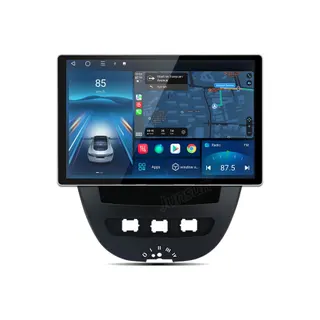 Autoradio connecté JUNSUN pour Peugeot 107 05-14 64G 13"Carplay