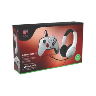 Manette + Accessoire PDP PACK GAMING XBOX RADIAL WHIT