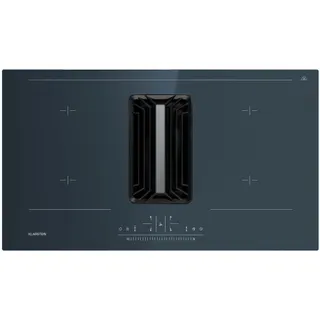 Plaque induction aspirante KLARSTEIN AirJet 90 avec hotte 90cm 750m³/h gris