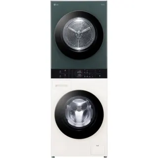 Lave linge séchant hublot LG F214WT8GRBE - 12/10 kg - 1400 tr/min - Moteur direct drive - TurboWash - Vapeur - Connecté