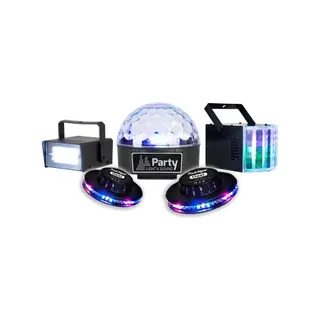 Jeu de lumières PARTY LIGHT&SOUND Pack 5 LED Strobo ASTRO Derby OVNI