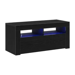 Meuble TV HELLOSHOP26 Meuble TV moderne avec 2 portes affleura
