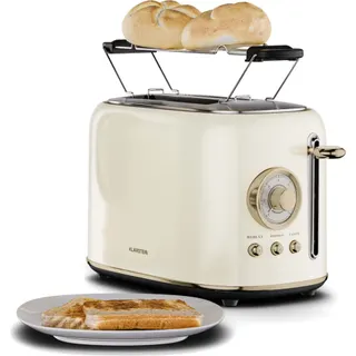 Grille-pain KLARSTEIN Victoria 2 fentes 800W 7 niveaux Beige