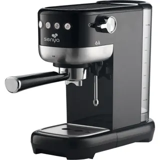 Machine à expresso SENYA Tasty Coffee noire - Avec mousse