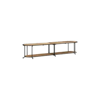 Meuble TV HELLOSHOP26 Meuble TV grand espace rangement 200 x 4