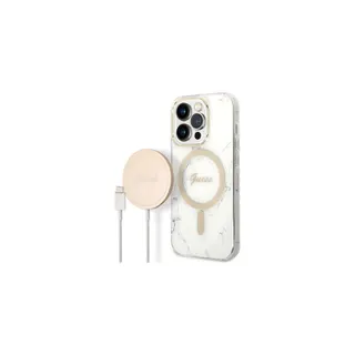 Coque GUESS Bundle Magsafe pour iPhone 14 Pro Marbré