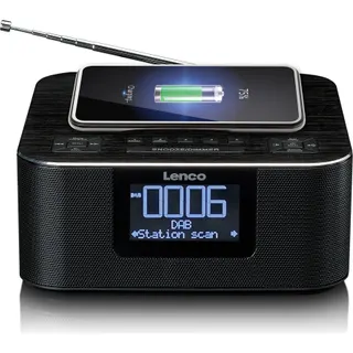 Radio réveil LENCO CR-650BK