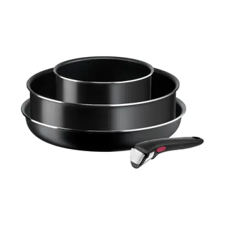 Batterie de cuisine TEFAL Ingenio Easy Cook N Clean Black 4 pcs L1539002